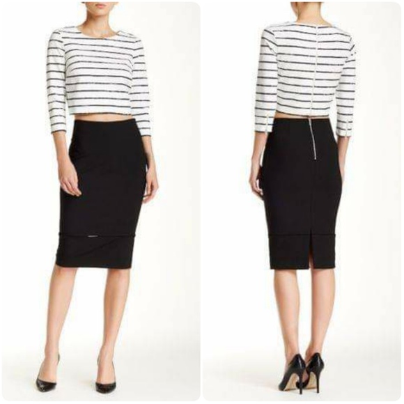 Elizabeth and James Dresses & Skirts - Elizabeth & James Eden Ladder Stitch Pencil Skirt